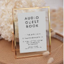 Search for audio guestbook wedding signs Black and white