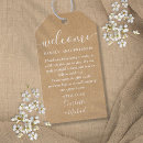 Search for welcome wedding favor tags Calligraphy