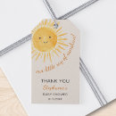 Search for sunshine gift tags Baby shower thank you
