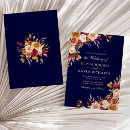 Search for navy blue peach wedding invitations Floral