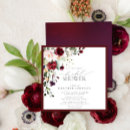 Search for burgundy bridal shower invitations Floral
