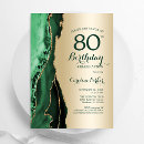 Search for emerald green birthday invitations Elegant