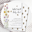 Search for honey bee gender reveal invitations Floral