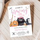 Search for halloween baby shower invitations Witch