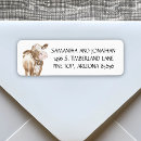 Search for western return address labels Watercolor