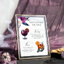 Search for signature drink sign posters Cocktails