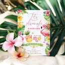 Search for pineapple 1st birthday invitations Flamingo