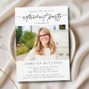 Search for elegant retirement invitations Black and white