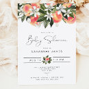 Search for a little peach is on the way invitations Mother to be