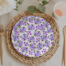 Search for violet floral plates Baby shower