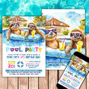 Search for sloth birthday invitations Cute