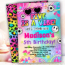 Search for groovy birthday invitations Five is a vibe