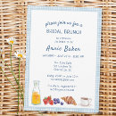 Search for picnic bridal shower invitations Gingham