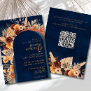 Search for rust wedding invitations Rust terracotta floral fall