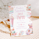 Search for candy 3rd birthday invitations Pink