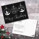 Search for business holiday postcards Black and white