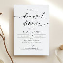 Search for modern rehearsal dinner invitations Minimalist