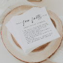 Search for fun fact wedding napkins Black and white