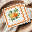 Search for little cutie napkins Watercolor oranges shower