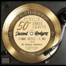 Search for disco 50th birthday invitations Vinyl record