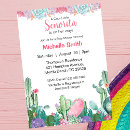 Search for mexican baby shower invitations Cactus succulent