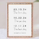 Search for our love story wedding signs The first day