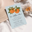 Search for two little cuties baby shower invitations Orange