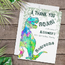 Search for dinosaur birthday thank you cards Modern