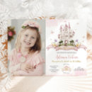 Search for princess castle invitations Once upon a time
