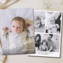 Search for hello world birth announcement cards Photo collage