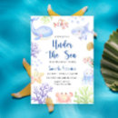 Search for under the sea baby shower invitations Corals