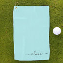 Search for teal golf towels Girly