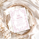 Search for victorian baby shower invitations Elegant victorian french toile