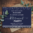 Search for retirement save the dates Party