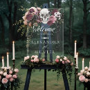 Search for gothic wedding signs Floral skull