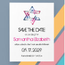 Search for bat mitzvah save the dates Blue