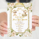 Search for boy and girl twin baptism invitations For kids