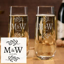 Search for champagne flutes Typography