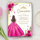 Search for fuchsia quinceanera invitations Quinceañera