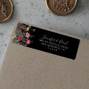 Search for boho chic return address labels Modern bride and groom