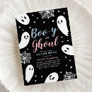 Search for halloween gender reveal invitations He or she