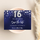 Search for silver save the dates Navy blue