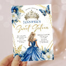 Search for royal blue sweet 16 invitations Tiara