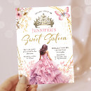 Search for butterfly sweet 16 invitations Rose gold