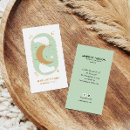 Search for crescent moon business cards Energy healer