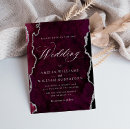 Search for burgundy and silver wedding invitations Calligraphy
