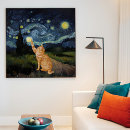 Search for starry night cat posters Cute