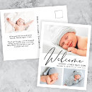Search for birth announcement postcards Welcome
