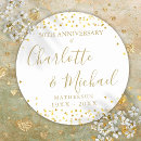 Search for 50th anniversary stickers Gold fiftieth