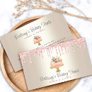 Search for dessert business cards Watercolor